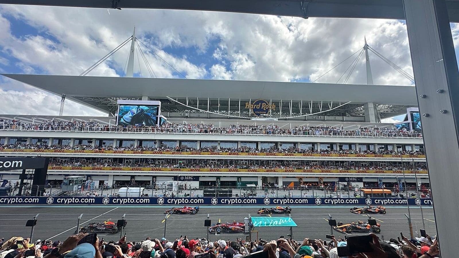 Start-finish van Miami International Autodrome