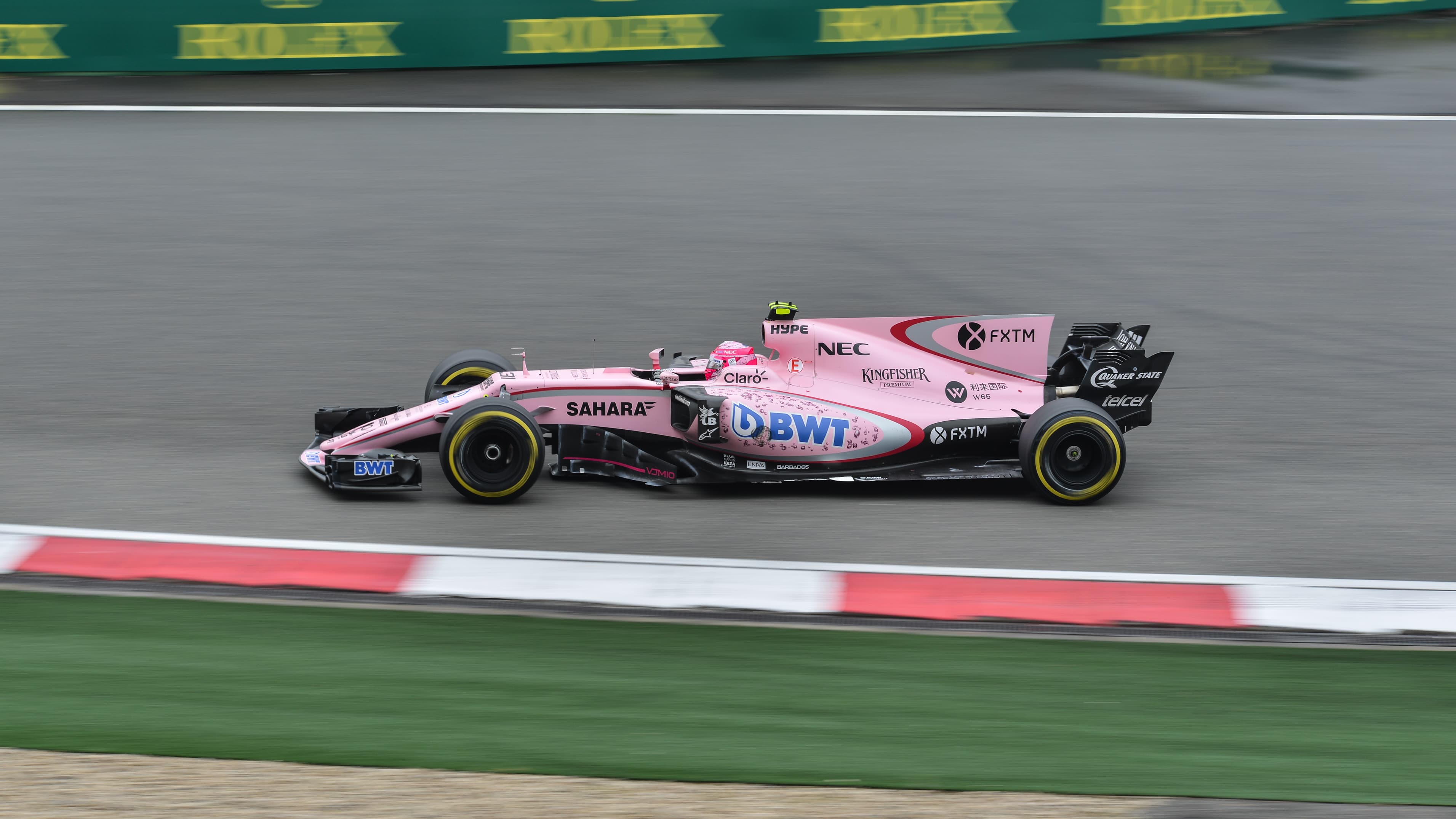 Esteban Ocon tijdens een Formule 1-weekend