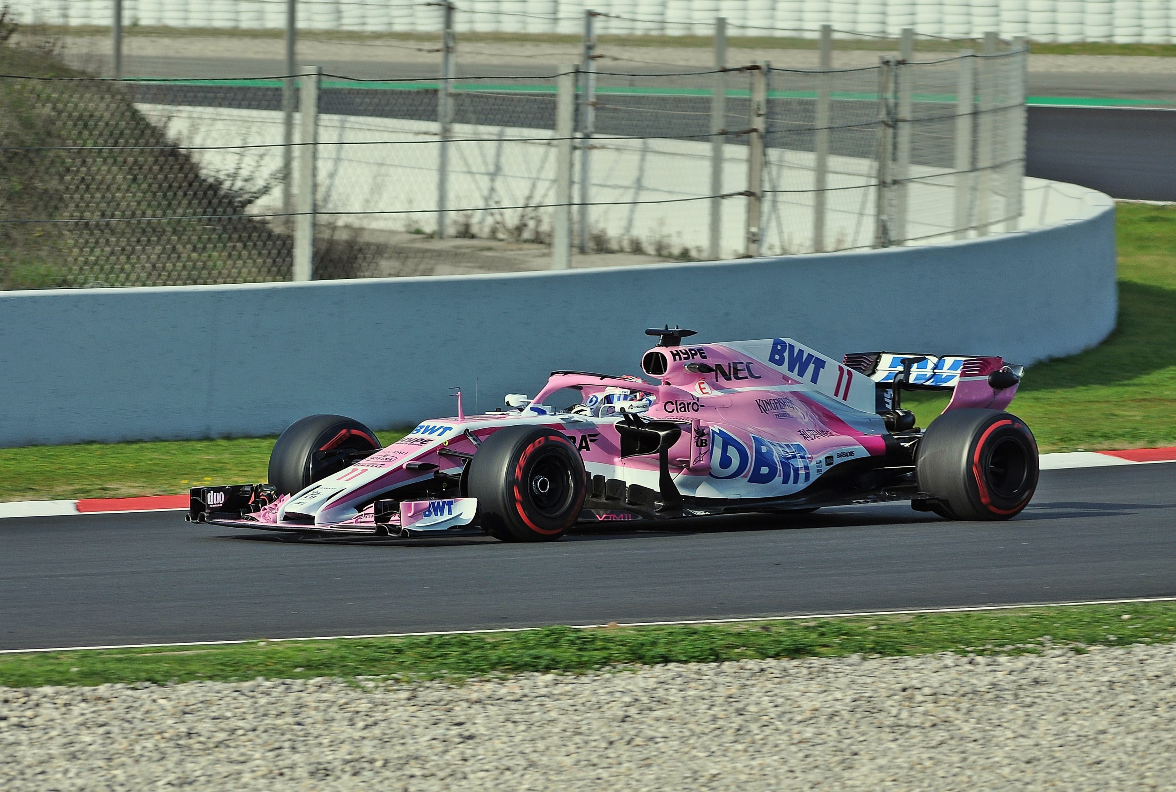 Sergio Pérez tijdens een Formule 1-weekend