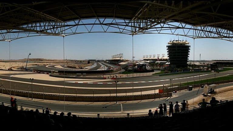 Bochten twee en drie van Bahrain International Circuit