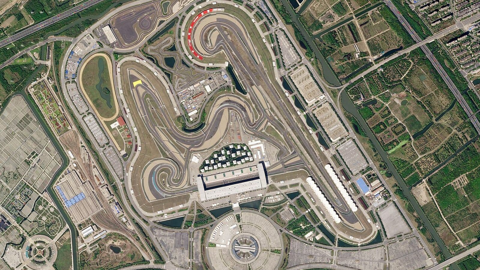 Luchtfoto van Shanghai International Circuit
