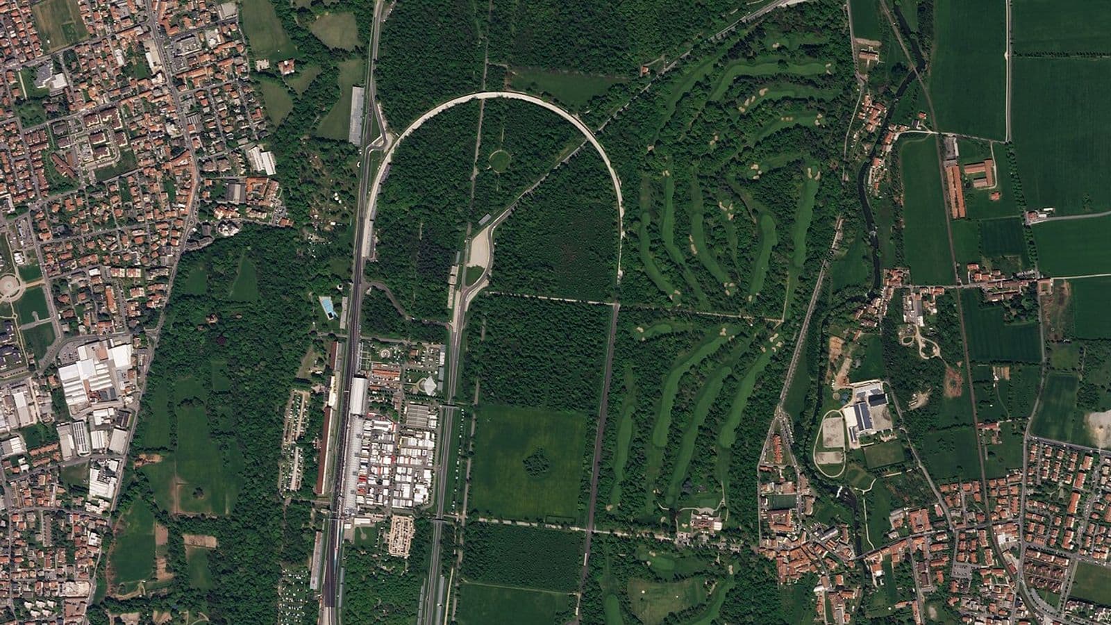 Luchtfoto van Autodromo Nazionale Monza