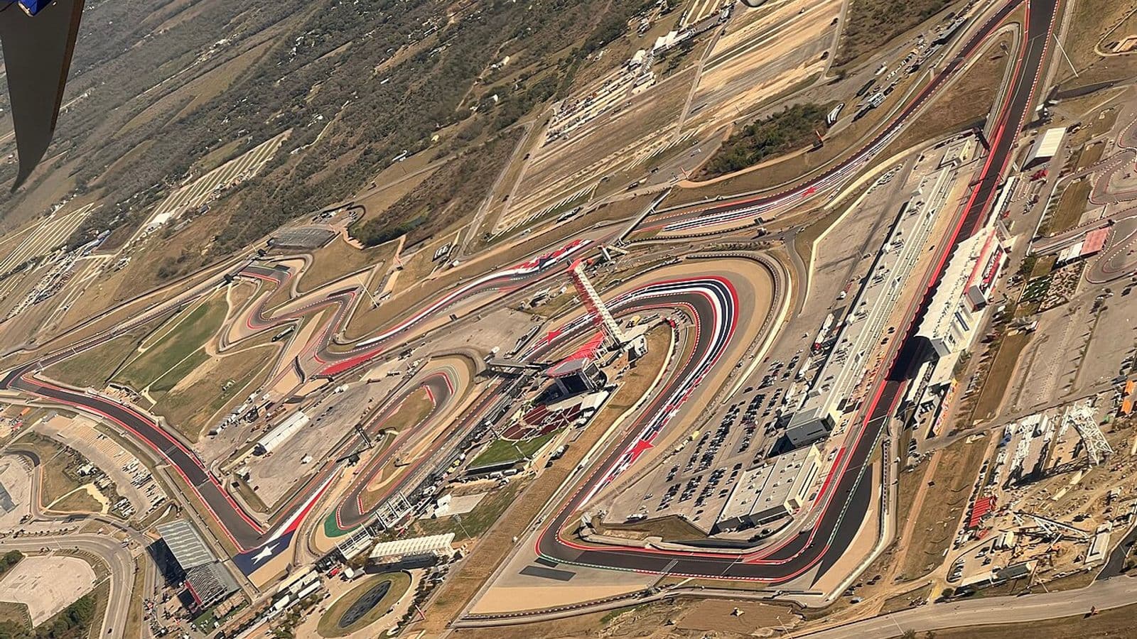 Luchtfoto van Circuit of the Americas